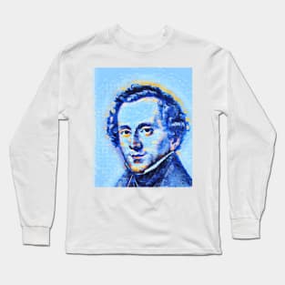 Felix Mendelssohn Portrait | Felix Mendelssohn Artwork | Felix Mendelssohn Painting 14 Long Sleeve T-Shirt